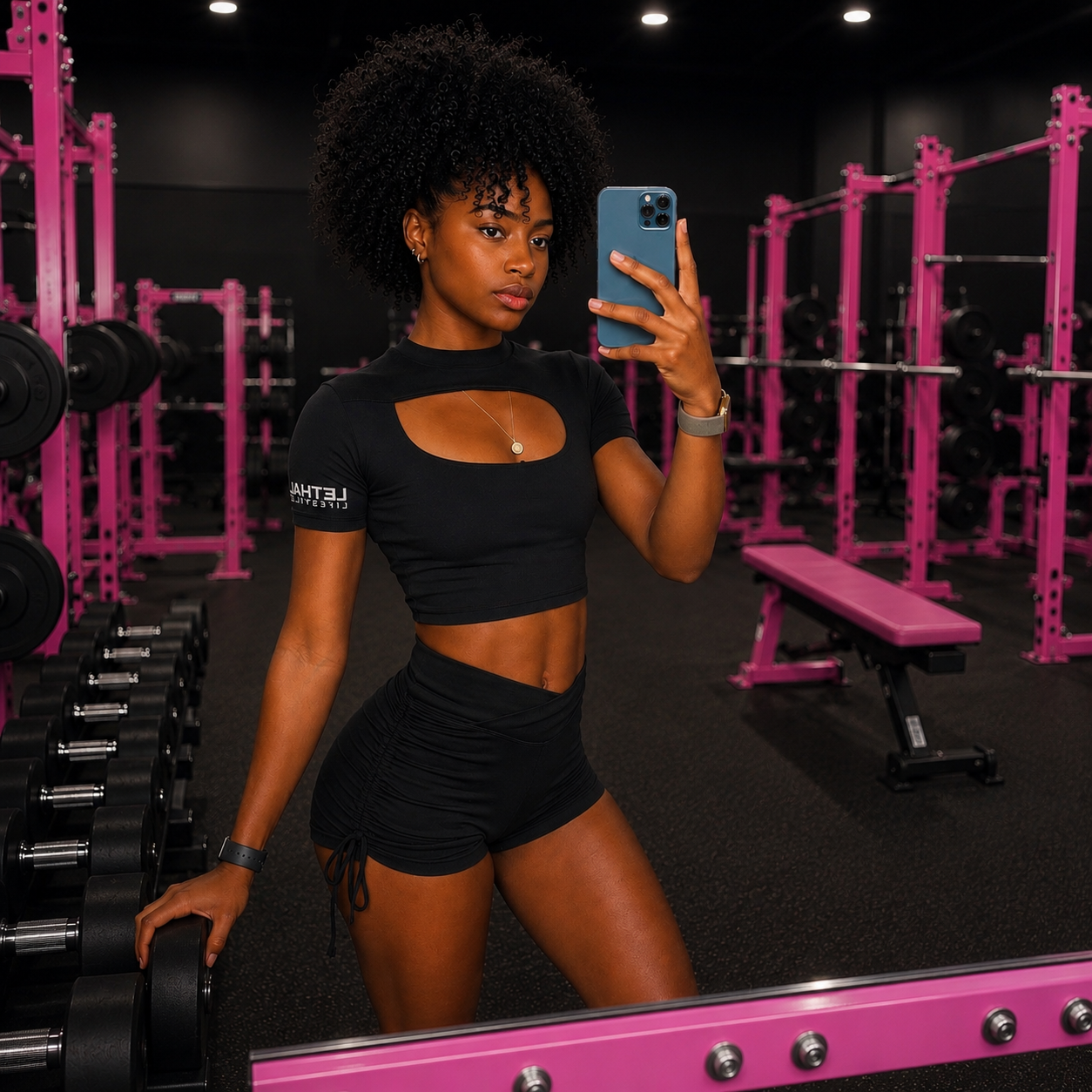 Cut-out Performance Crop