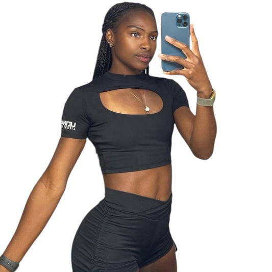 Cut-out Performance Crop