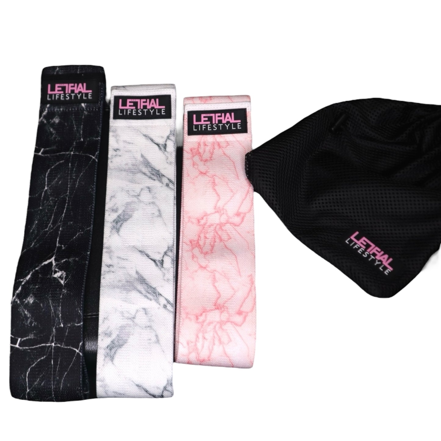 Glute Band Set W/ Mesh Travel Tote